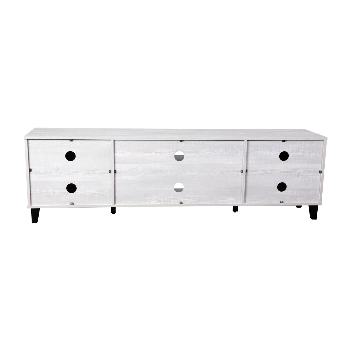 Gray |#| TV Stand for up to 70inch TV's with Adjustable Shelves and Closed Storage - Gray