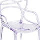 Transparent Fluid Style Stacking Side Chair - Accent & Side Chair