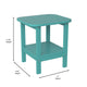 Blue |#| Commercial Grade All-Weather Adirondack Style Patio Side Table in Blue