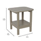 Brown |#| Commercial Grade All-Weather Adirondack Style Patio Side Table in Brown