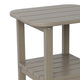 Brown |#| Commercial Grade All-Weather Adirondack Style Patio Side Table in Brown