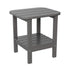 Newport HDPE 2-Tier Adirondack Side Table - All-Weather - Indoor/Outdoor