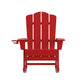 Red |#| Commercial All-Weather Rocking Adirondack Chair with Swiveling Cupholder - Red