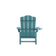 Blue |#| Commercial All-Weather Rocking Adirondack Chair with Swiveling Cupholder - Blue