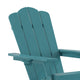 Blue |#| Commercial All-Weather Rocking Adirondack Chair with Swiveling Cupholder - Blue
