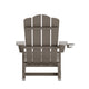 Brown |#| Commercial All-Weather Rocking Adirondack Chair with Swiveling Cupholder - Brown