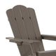 Brown |#| Commercial All-Weather Rocking Adirondack Chair with Swiveling Cupholder - Brown