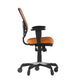Orange/Black Frame |#| Mid-Back Ergonomic Multifunction Mesh Chair with Polyurethane Wheels-Orange