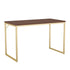 Noah Home Office Parsons Desk with Metal Frame