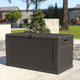 Gray |#| 120 Gallon Gray Plastic Deck Box for Outdoor Patio Storage & Deck Organization
