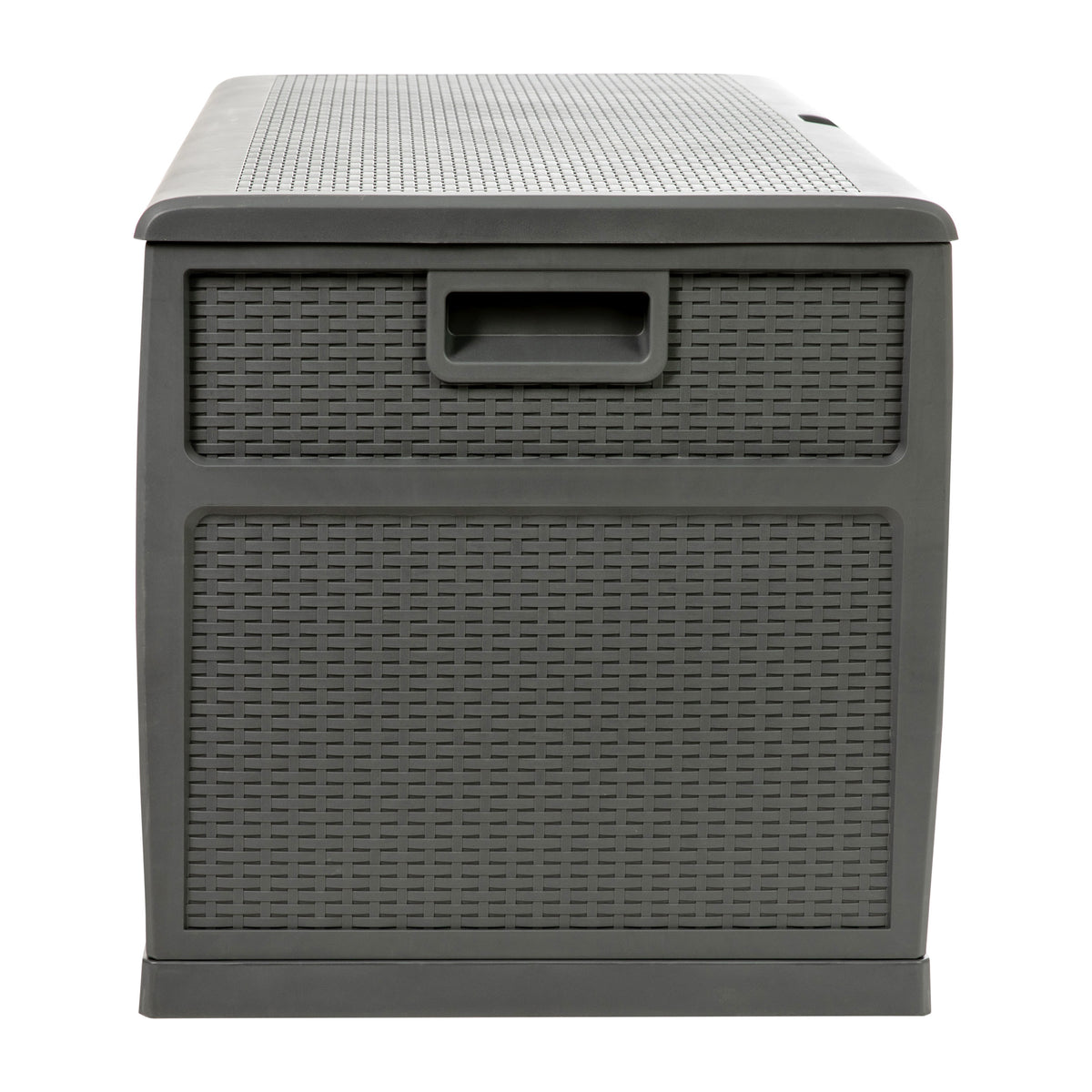 Gray |#| 120 Gallon Gray Plastic Deck Box for Outdoor Patio Storage & Deck Organization