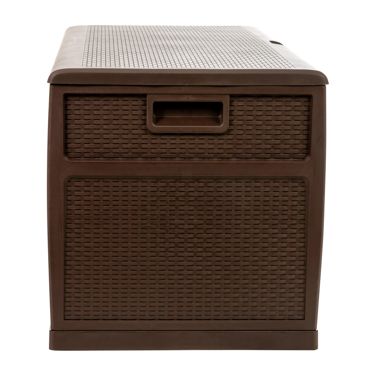 Brown |#| 120 Gallon Brown Plastic Deck Box for Outdoor Patio Storage & Deck Organization