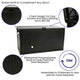 Black |#| 120 Gallon Black Plastic Deck Box for Outdoor Patio Storage & Deck Organization