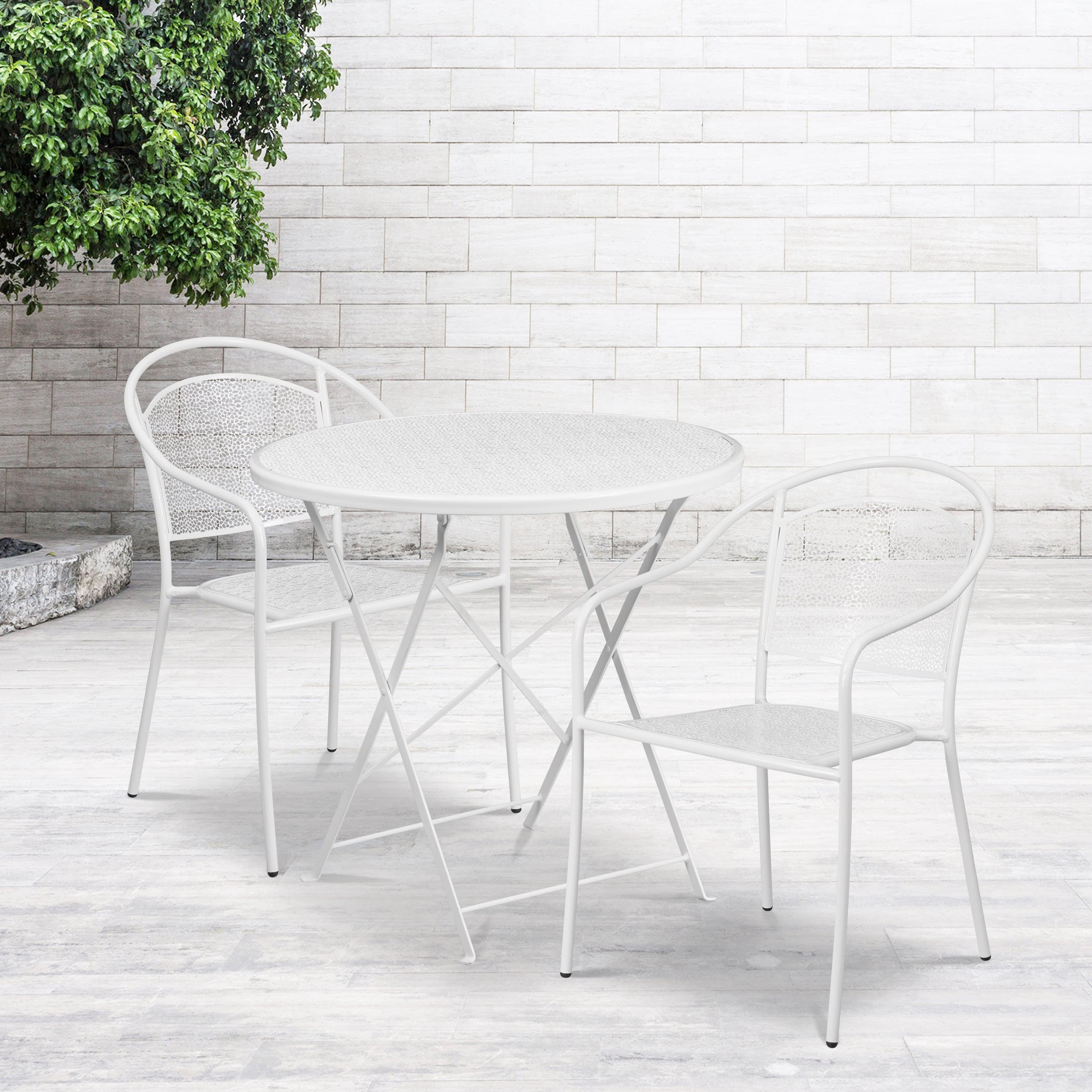 30 inch round new arrivals patio table and chairs