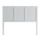 White,Full |#| Contemporary Queen Size Four Panel Wooden Headboard Only in White