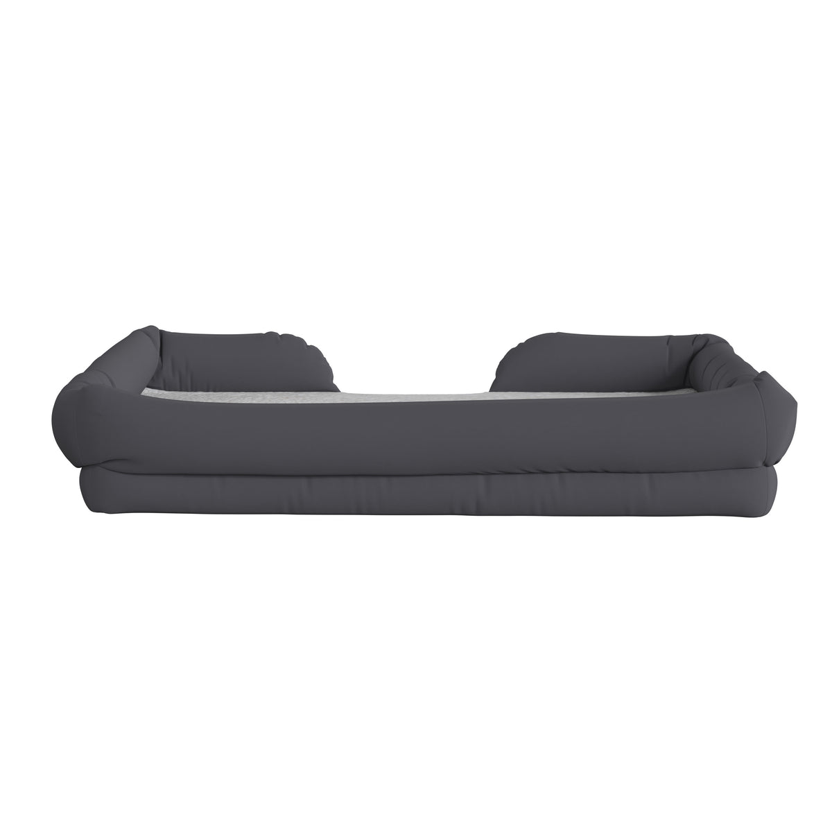 Large |#| Orthopedic 44inch x 34inch Memory Foam Dog Bed - Removable, Washable Cover-Gray