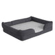 Medium |#| Orthopedic 36inch x 28inch Memory Foam Dog Bed - Removable, Washable Cover-Gray