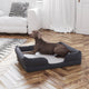 Medium |#| Orthopedic 36inch x 28inch Memory Foam Dog Bed - Removable, Washable Cover-Gray