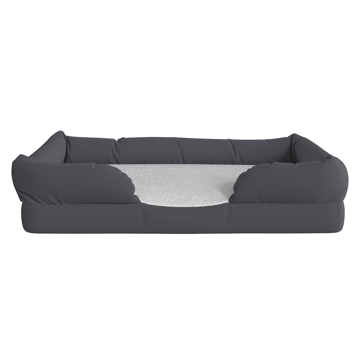 Medium |#| Orthopedic 36inch x 28inch Memory Foam Dog Bed - Removable, Washable Cover-Gray