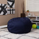 Navy Blue |#| Oversized Solid Navy Blue Refillable Bean Bag Chair for All Ages
