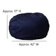 Navy Blue |#| Oversized Solid Navy Blue Refillable Bean Bag Chair for All Ages