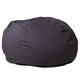 Gray |#| Oversized Solid Gray Refillable Bean Bag Chair for All Ages