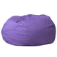 Purple |#| Oversized Solid Purple Refillable Bean Bag Chair for All Ages