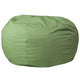 Green |#| Oversized Solid Green Refillable Bean Bag Chair for All Ages