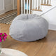 Gray Sherpa |#| Large Faux Sherpa Refillable Bean Bag Chair for Kids and Teens - Gray