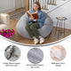 Gray Sherpa |#| Large Faux Sherpa Refillable Bean Bag Chair for Kids and Teens - Gray