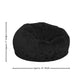 Black Furry |#| Oversized Black Furry Refillable Bean Bag Chair for All Ages