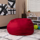 Red |#| Oversized Solid Red Refillable Bean Bag Chair for All Ages