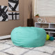 Mint Green |#| Oversized Solid Mint Green Refillable Bean Bag Chair for All Ages