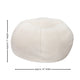 Natural Sherpa |#| Large Faux Sherpa Refillable Bean Bag Chair for Kids and Teens - Natural