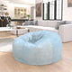 Teal Furry |#| Oversized Teal Furry Refillable Bean Bag Chair for All Ages