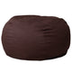 Brown |#| Oversized Solid Brown Refillable Bean Bag Chair for All Ages