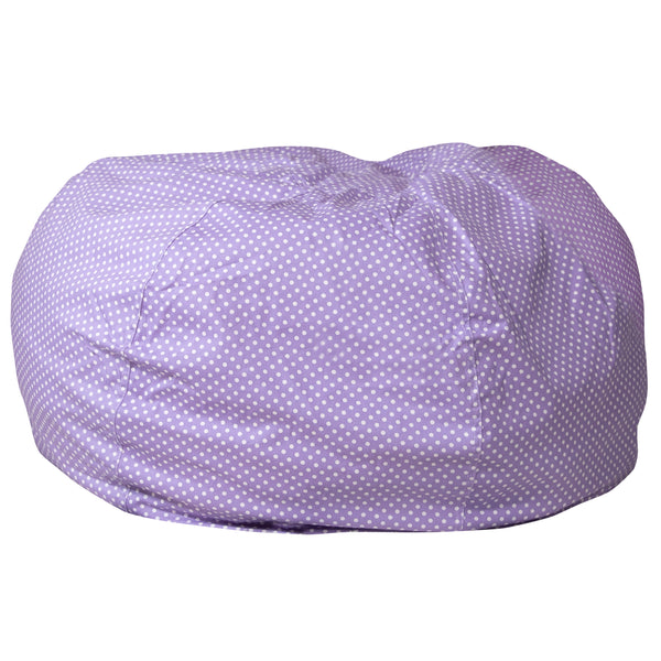 Lavender Dot |#| Oversized Lavender Dot Refillable Bean Bag Chair for All Ages