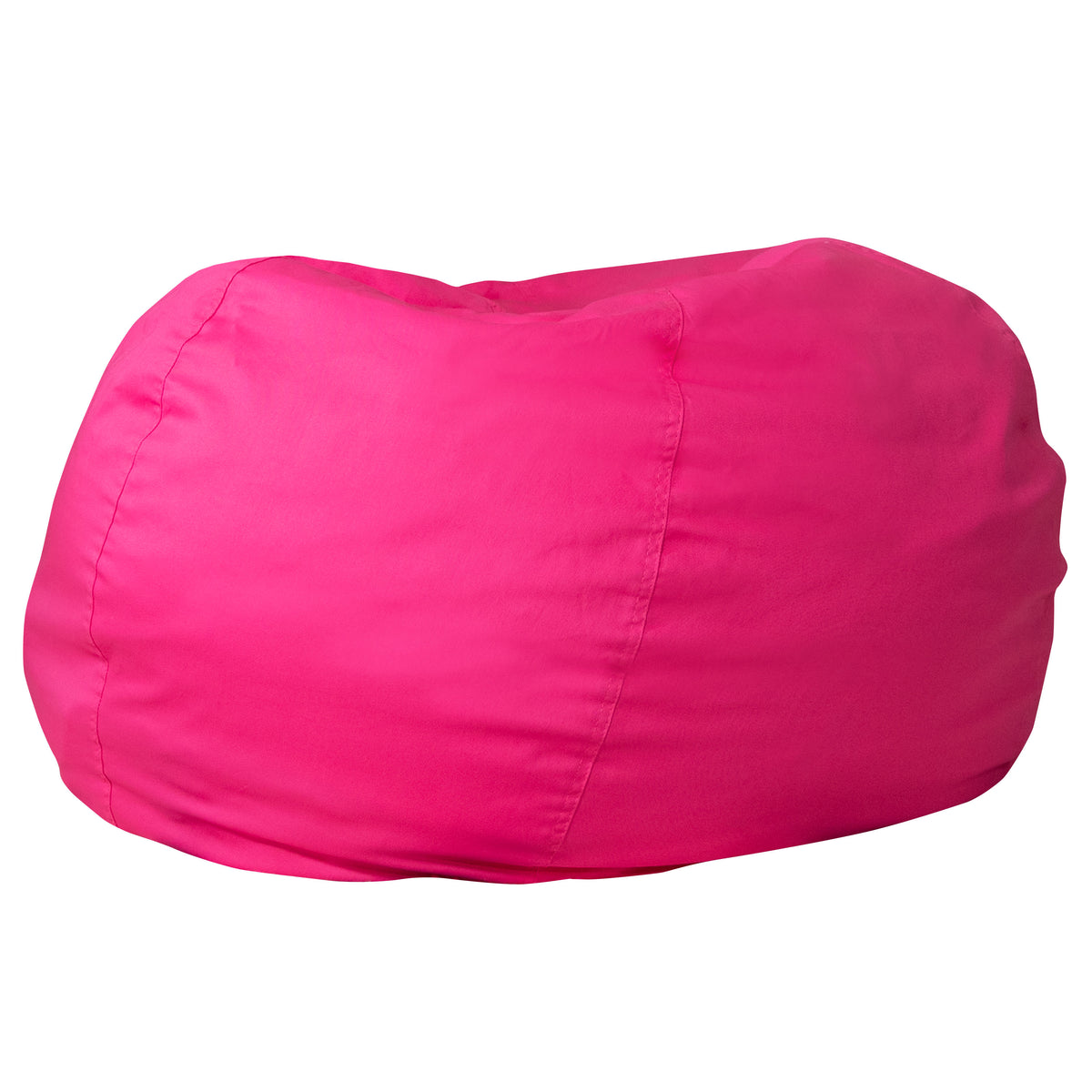 Hot Pink |#| Oversized Solid Hot Pink Refillable Bean Bag Chair for All Ages