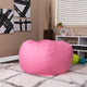 Light Pink |#| Oversized Solid Light Pink Refillable Bean Bag Chair for All Ages