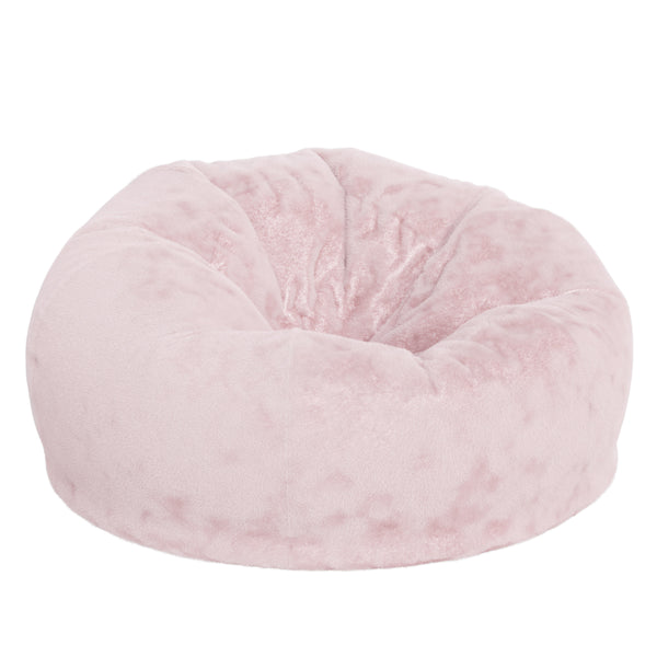 Blush Furry |#| Oversized Blush Furry Refillable Bean Bag Chair for All Ages