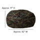 Camouflage |#| Oversized Camouflage Refillable Bean Bag Chair for All Ages