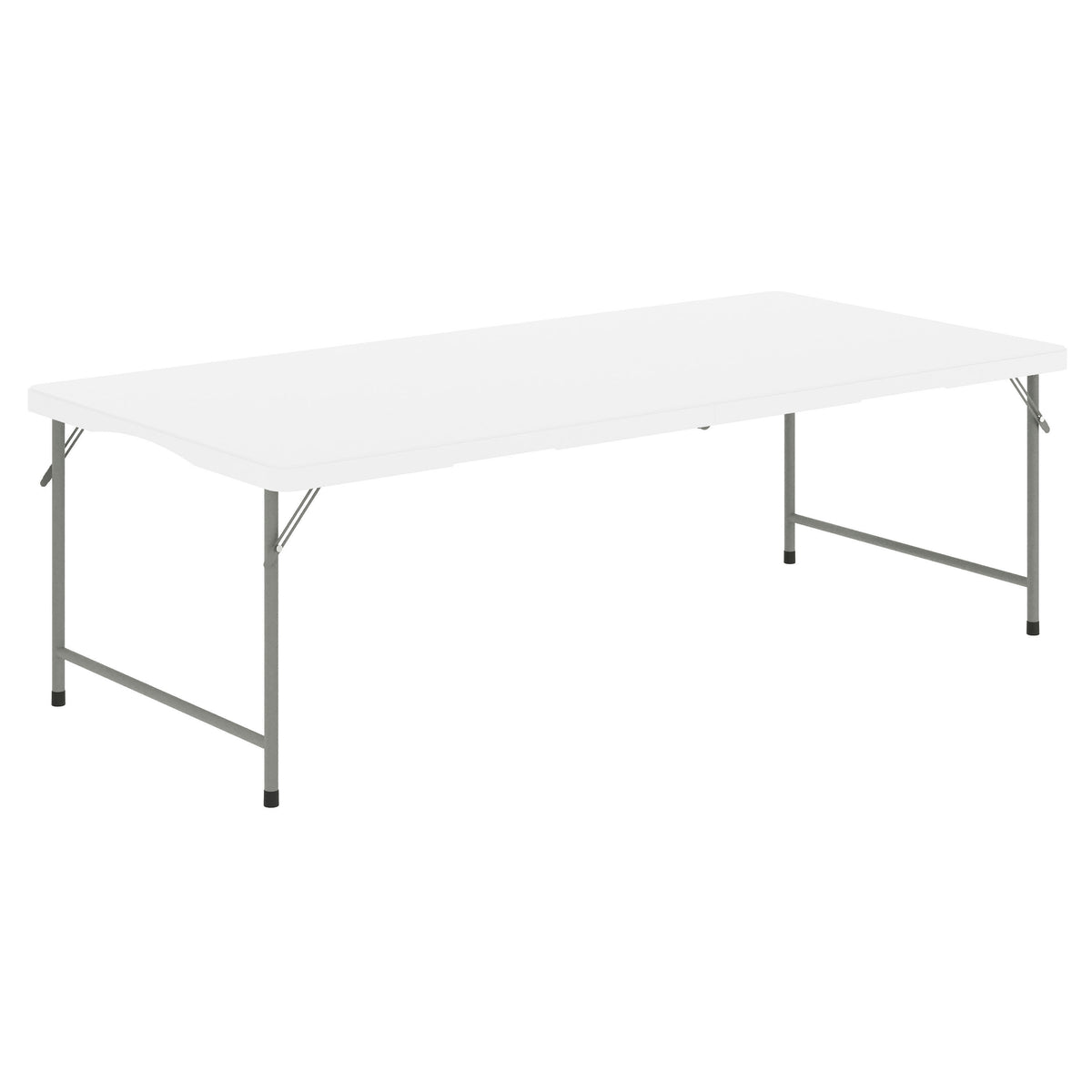 Granite White |#| Indoor/Outdoor Granite White Kids Bi-Fold Plastic Folding Table - 30x60