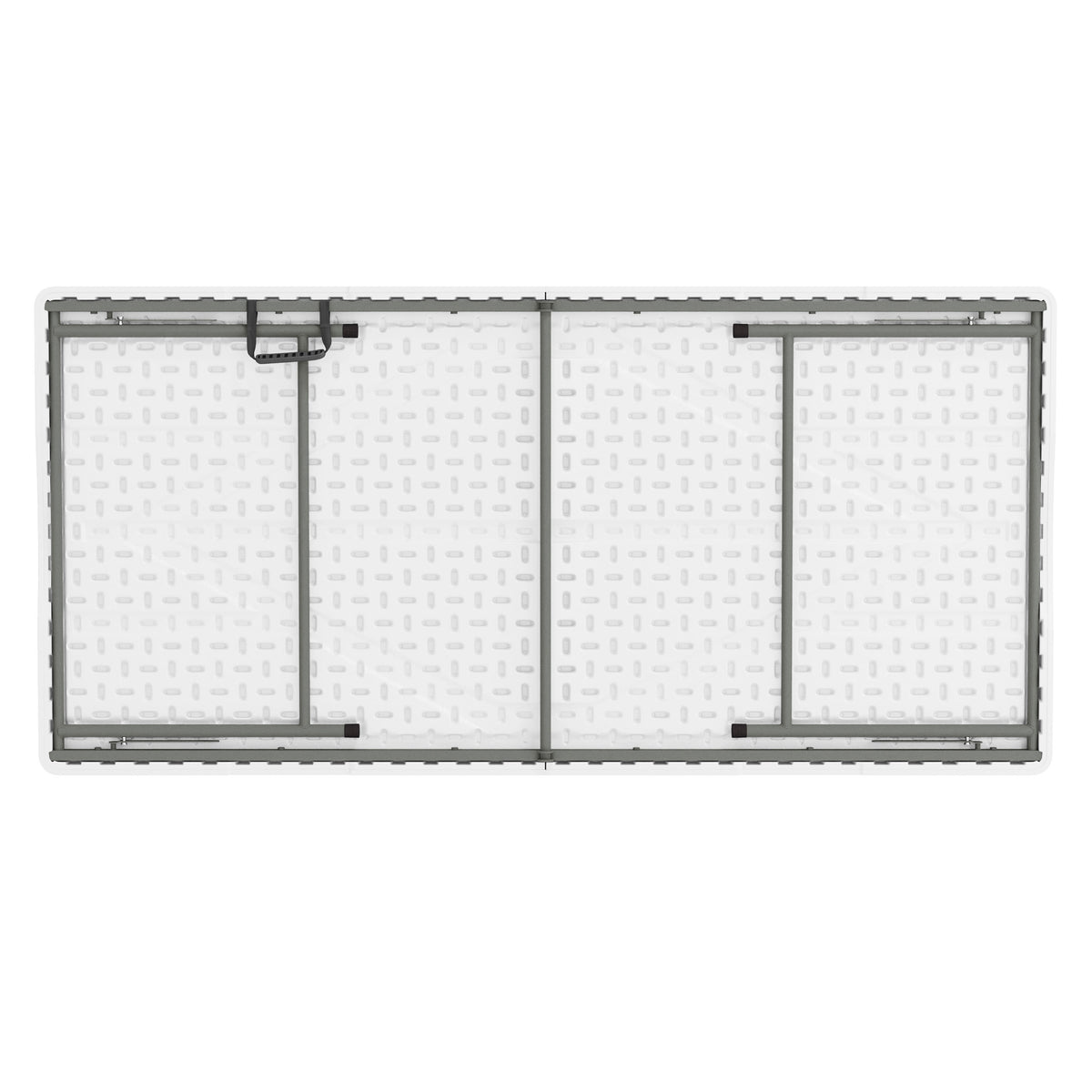 Granite White |#| Indoor/Outdoor Granite White Kids Bi-Fold Plastic Folding Table - 30x60