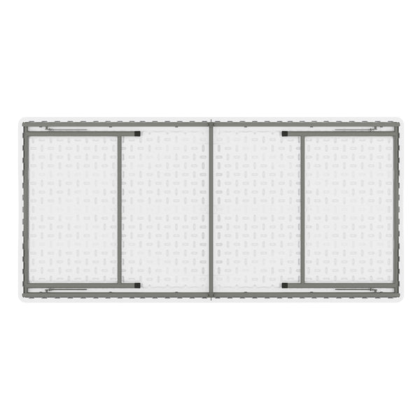Granite White |#| Indoor/Outdoor Granite White Kids Bi-Fold Plastic Folding Table - 30x60