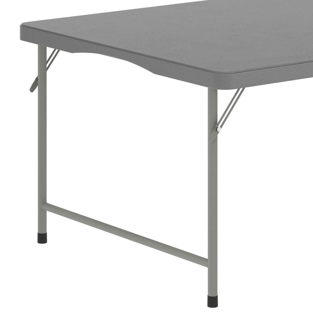 Granite Gray |#| Indoor/Outdoor Granite Gray Kids Bi-Fold Plastic Folding Table - 30x60