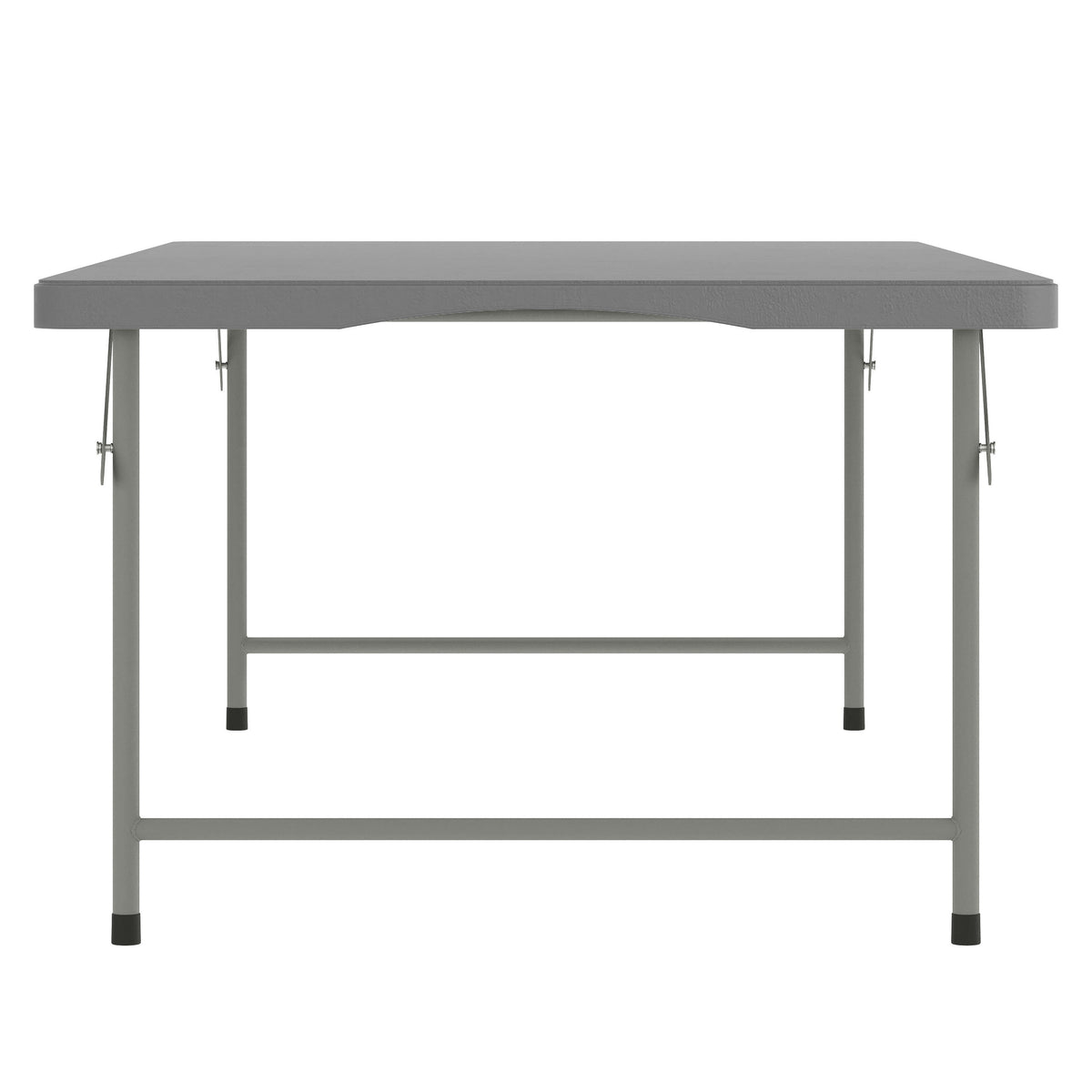 Granite Gray |#| Indoor/Outdoor Granite Gray Kids Bi-Fold Plastic Folding Table - 30x60