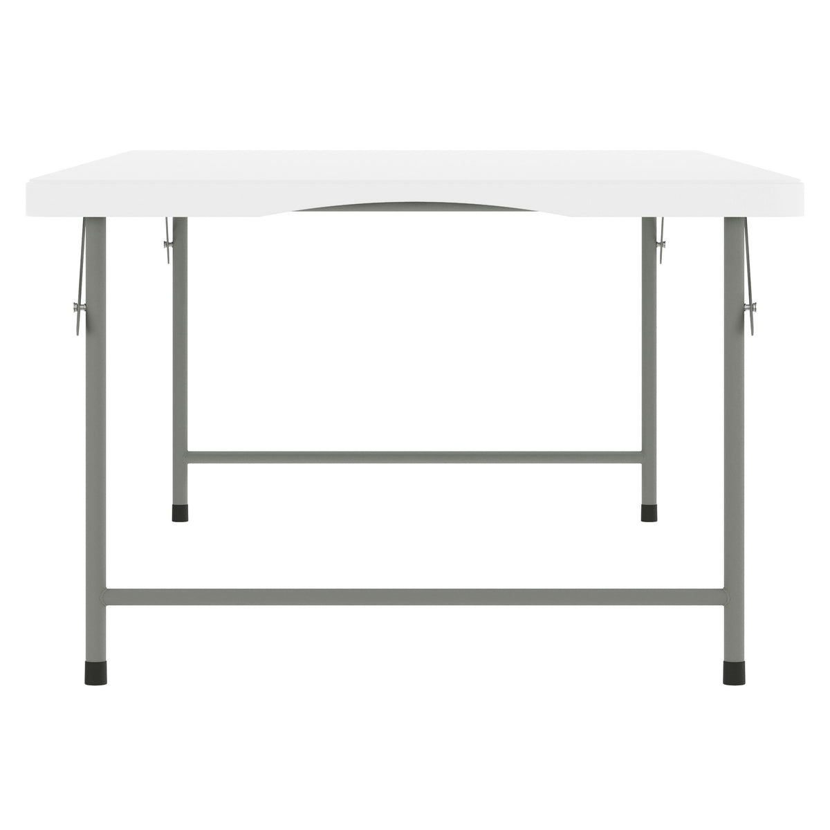 Granite White |#| Indoor/Outdoor Granite White Kids Bi-Fold Plastic Folding Table - 30x60