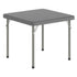 Granite Gray |#| Indoor/Outdoor Granite Gray Kids Bi-Fold Plastic Folding Table - 24x24