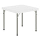 Granite White |#| Indoor/Outdoor Granite White Kids Bi-Fold Plastic Folding Table - 24x24