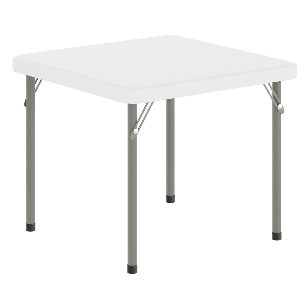 Granite White |#| Indoor/Outdoor Granite White Kids Bi-Fold Plastic Folding Table - 24x24